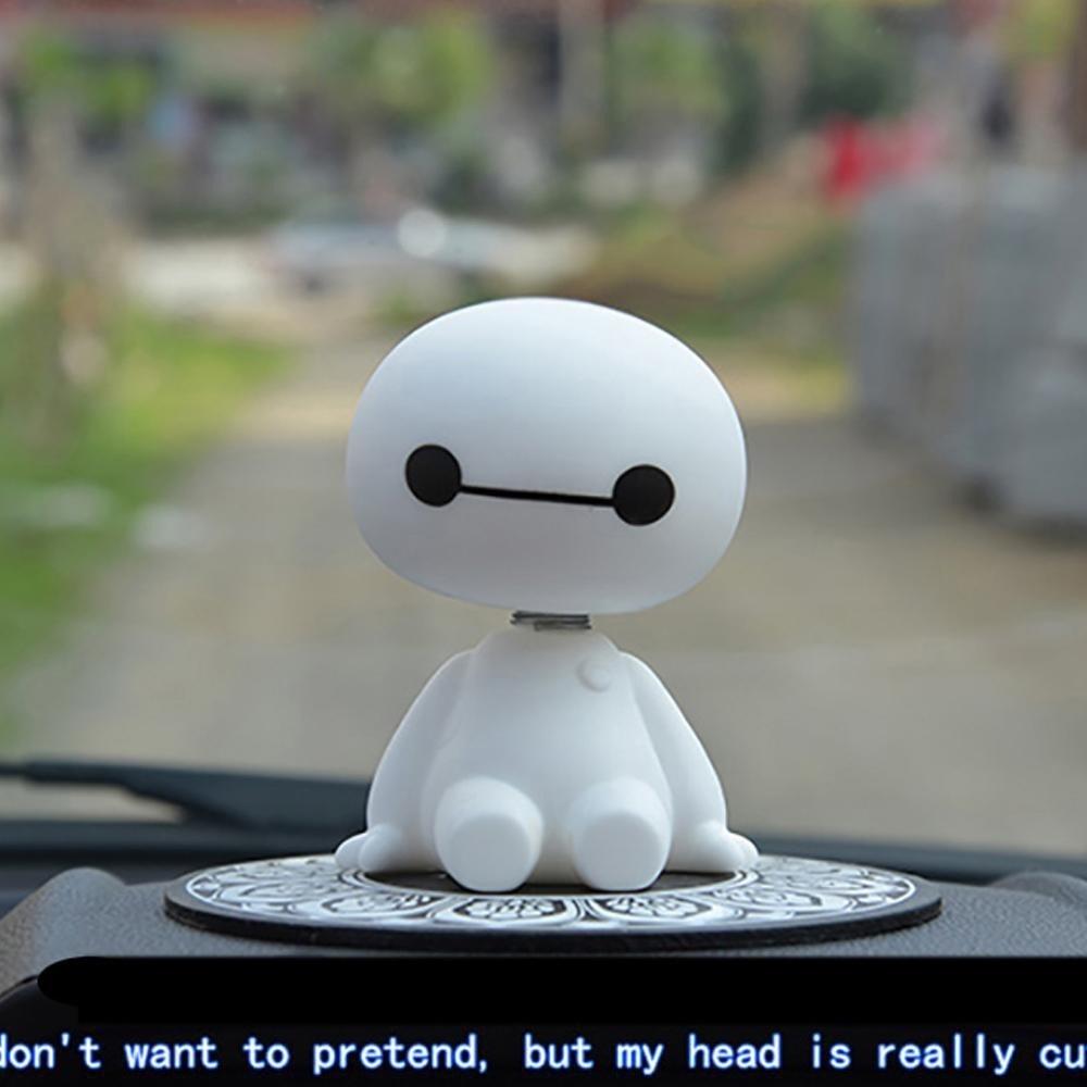 Mô Hình Nhân Vật Baymax Lắc Đầu Bằng Nhựa Dễ Thương Trang Trí Nội Thất Xe Hơi