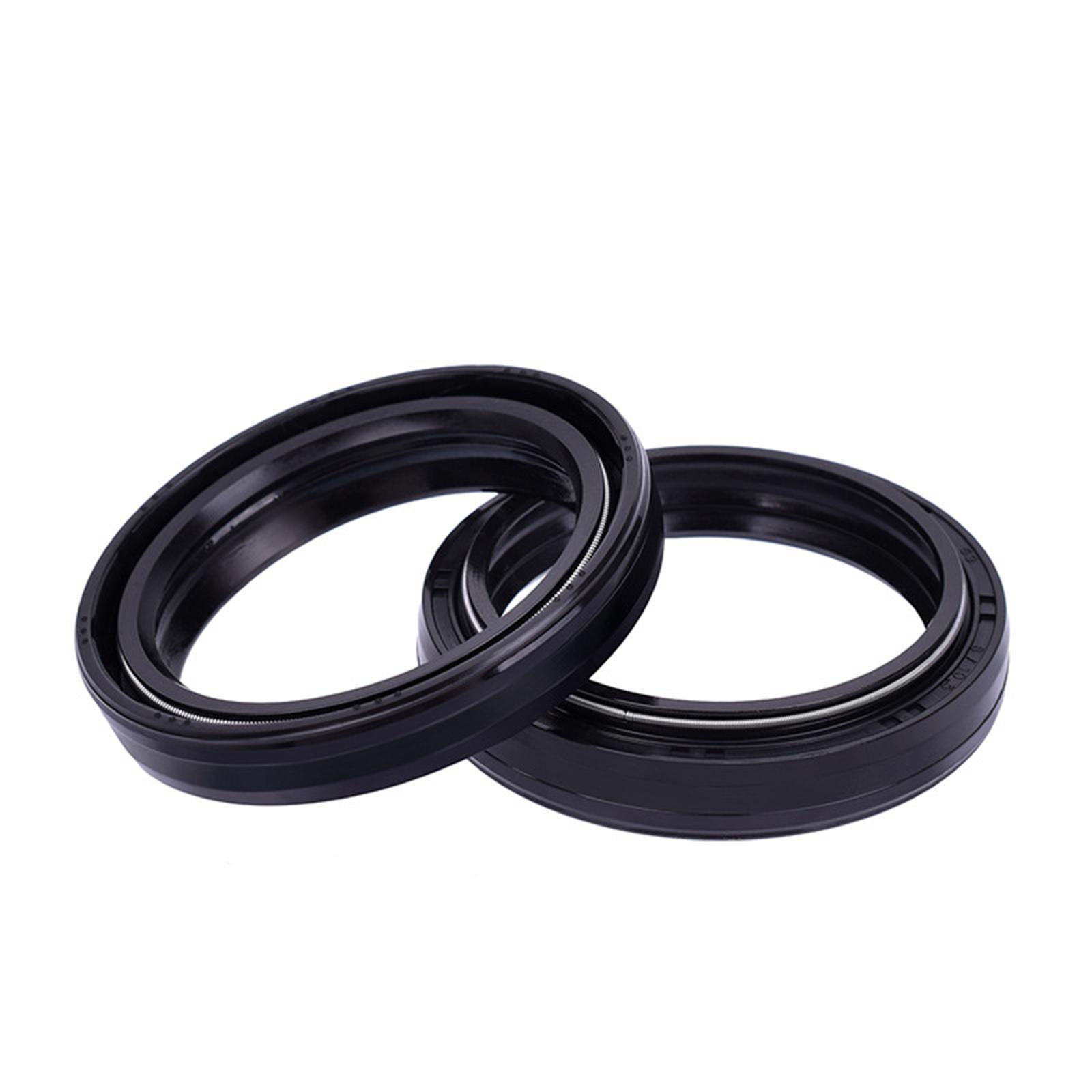 4Pieces Motorcycle Front Fork Dust and Oil Seal Accessories Durable High Performance Premium Replaces Spare Parts