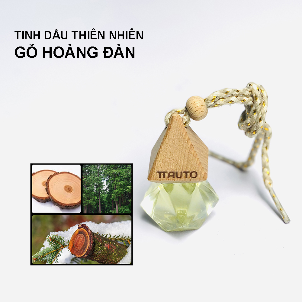 Tinh Dầu Gỗ Hoàng Đàn TTAUTO Treo Xe ô tô, Treo Tủ Quần Áo, Treo Phòng Giúp Khử Mùi, Thơm Phòng, Thư Giãn Tinh Thần, Chống Say Xe Hiệu Quả