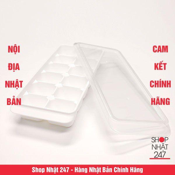 Khay đá 12 viên với nắp NỘI ĐỊA NHẬT BẢN