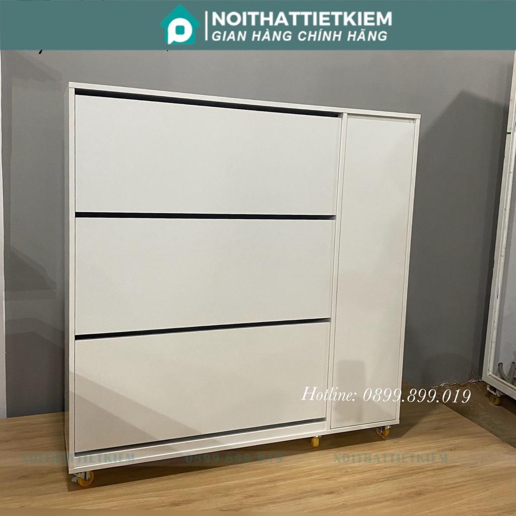 Kệ giày thông minh siêu to siêu chứa NTTK đã lắp hình chụp tại xưởng - KG7789