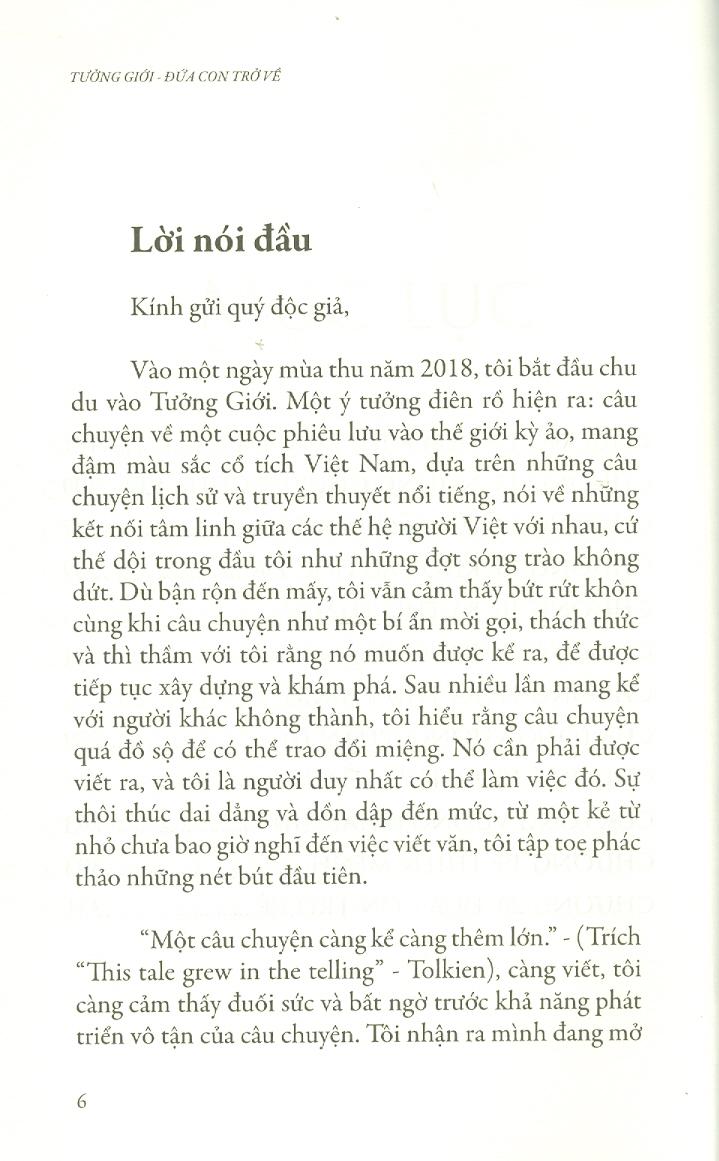 Tưởng Giới - Đứa Con Trở Về (Một Cuộc Phiêu Lưu Vào Xứ Sở Tâm Linh Kỳ Bí Và Huyền Diệu Trong Tiềm Thức Con Người Việt Nam Từ Những Câu Chuyện Cổ Tích Thời Thơ Ấu)