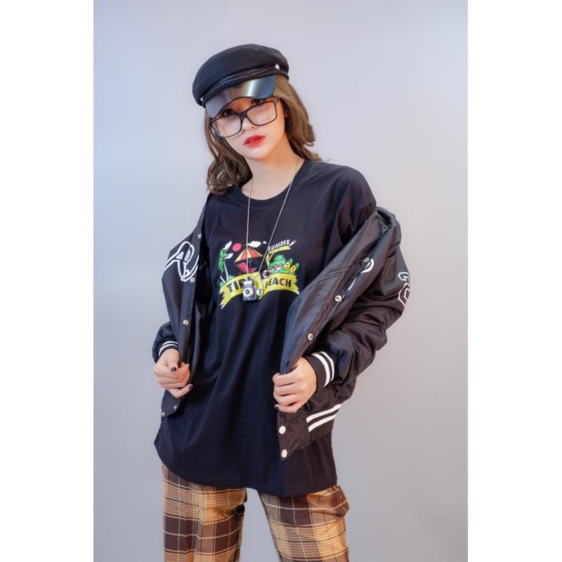 Áo Khoác Dù 241 Bomber Viền Po 2 Màu Hàng Unisex 2 Lớp Cực Chất