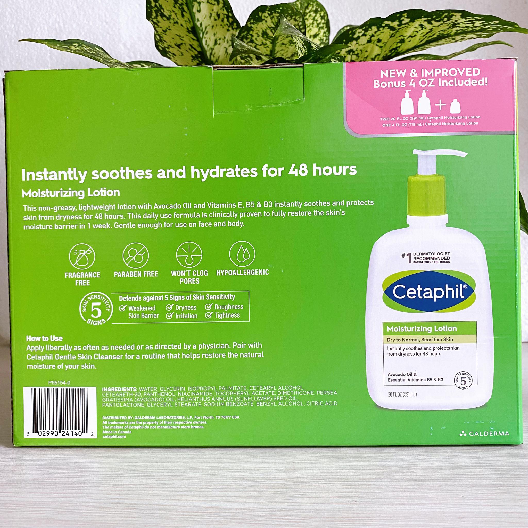 Set 3 chai sữa dưỡng thể Cetaphil Moisturizing Lotion 