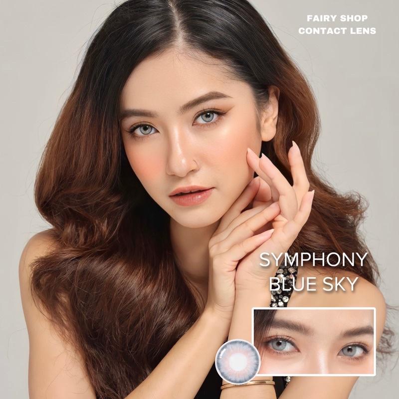 Kính Áp Tròng Symphony Blue Sky 14.0mm - FAIRY SHOP CONTACT LENS - độ cận 0 đến 6