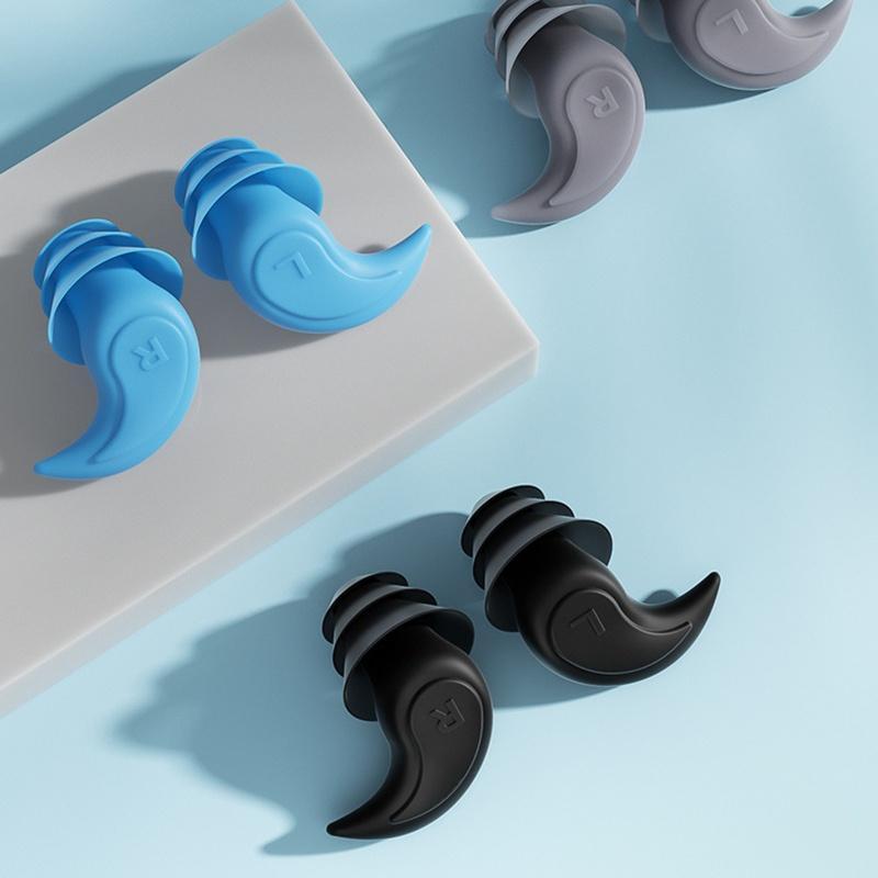 Nút Bịt Tai Bằng Silicone Cách Âm Chống Ồn Chống Nước Tiện Dụng Khi Ngủ