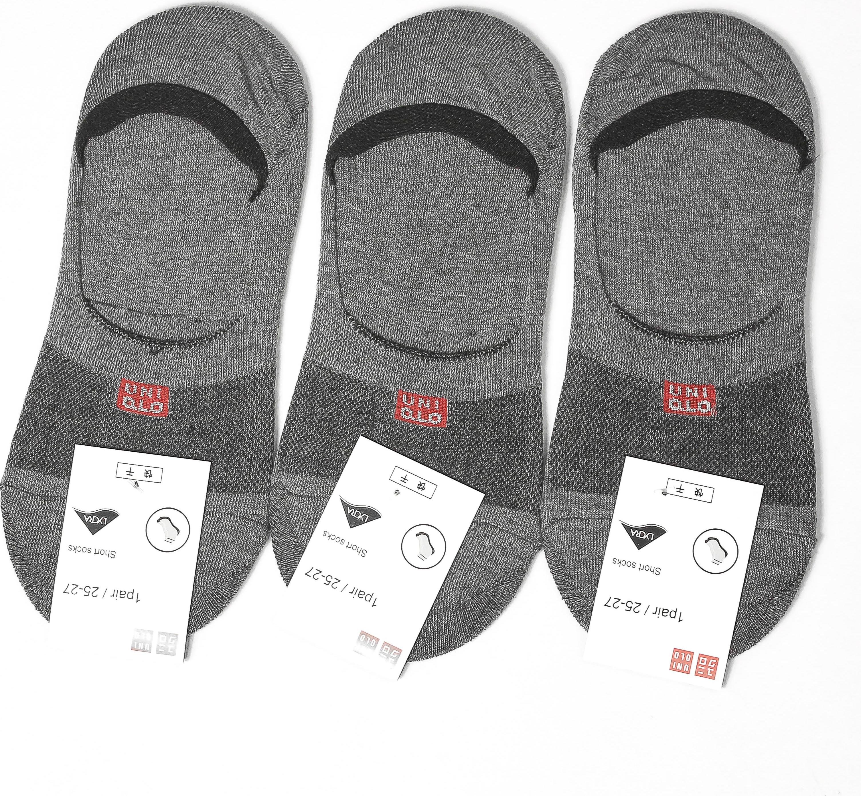 COMBO 03 ĐÔI Tất Vớ Lười Nam giấu Gót Sợi Cotton Tre Thoáng Khí Ngăn Mùi