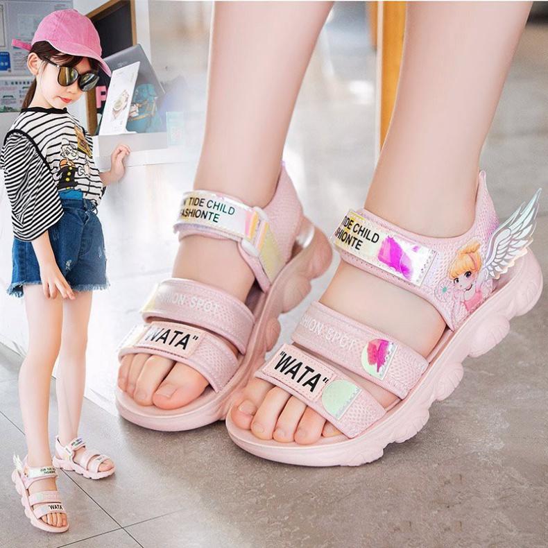 Cho Bé Sandal cho bé gái - giày đi học bé gái ( Mẫu mới nhất in hình công chúa ) SĐT59