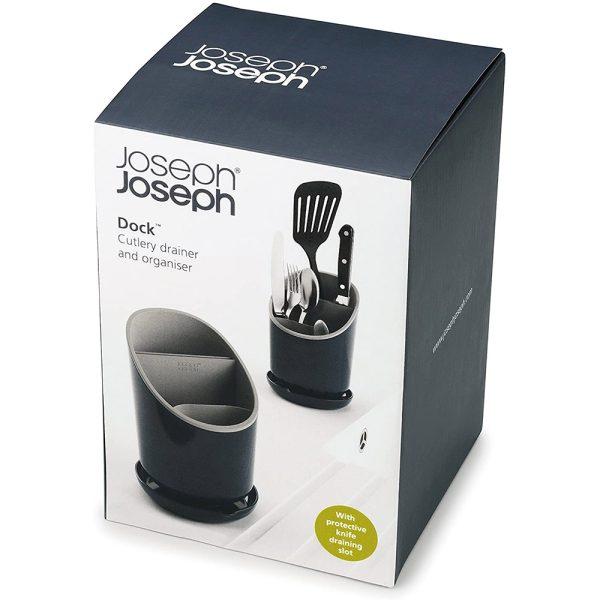 Hộp Đựng Muỗng Thìa Nĩa Đũa Joseph Joseph 85075 Dock, 3 Ngăn, Nhựa BPA Cao Cấp An Toàn Cho Sức Khỏe, Nhập Đức
