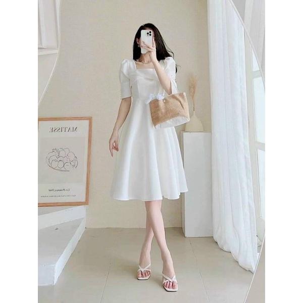 ĐẦM TAY NGẮN ĐÍNH NGỌC DỰ TIỆC CƯỚI