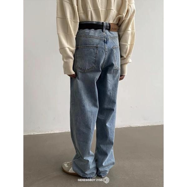 Quần baggy jeans ống suông nam ms813