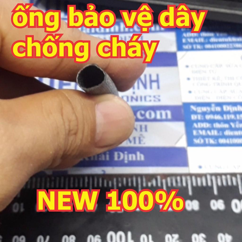 Ống gen thủy tinh, ống gen chống cháy chụi nhiệt độ cao màu đen kde5206