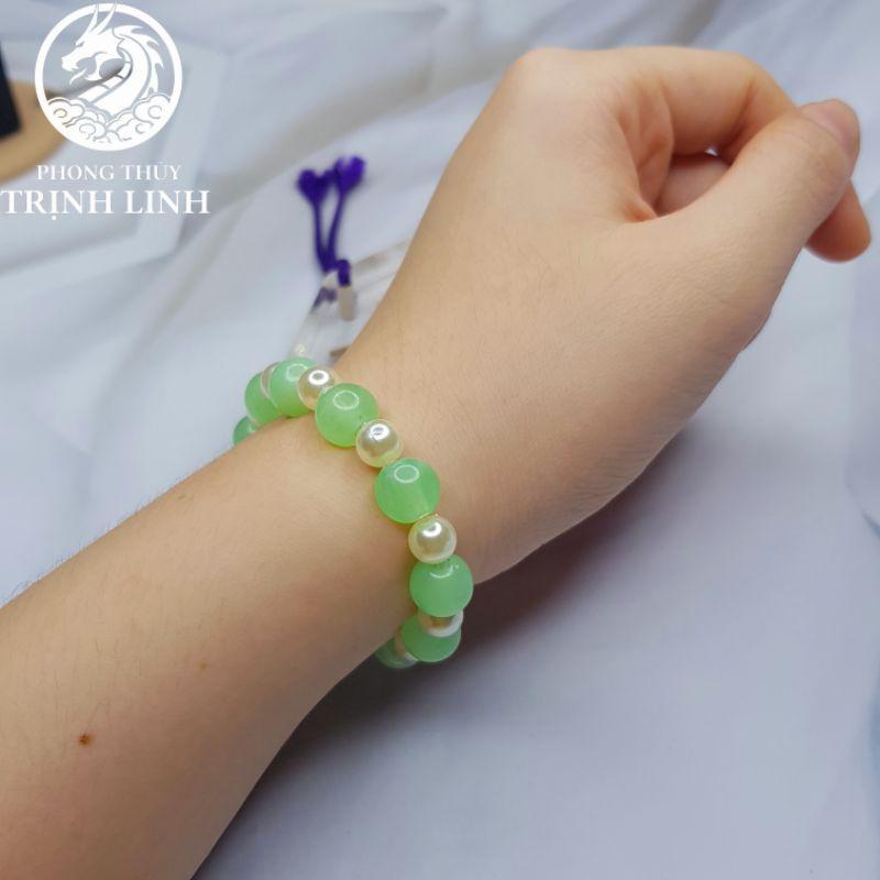 VÒNG CHUỖI HẠT BẸT XANH LÁ SIZE 10LY