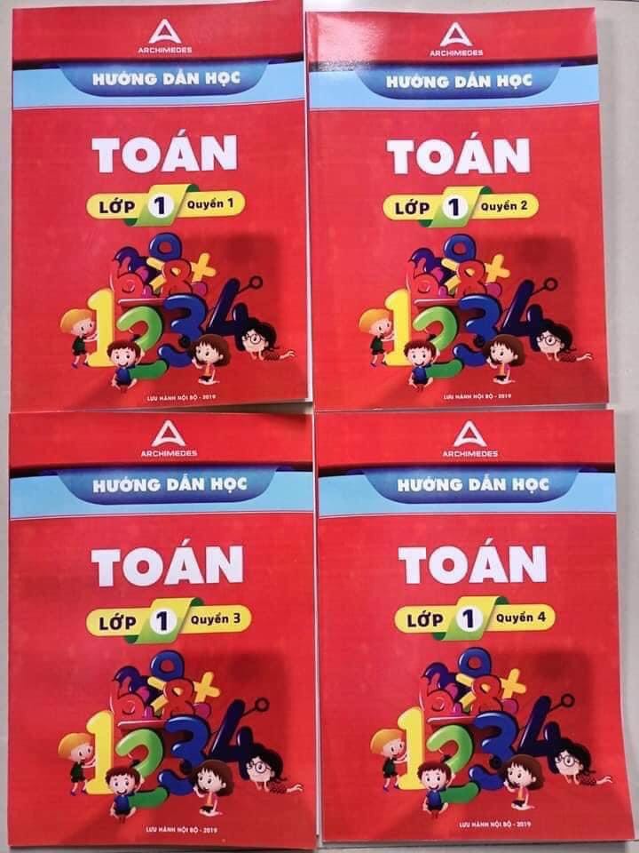 Toán lớp 1 - 4 cuốn