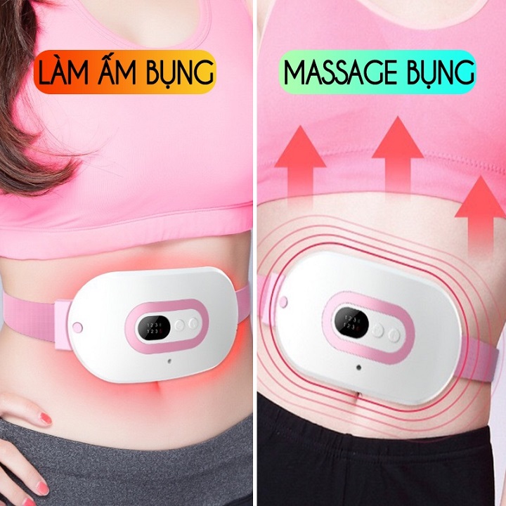 Máy Chườm Ấm Bụng, Đai Chườm Nóng, Massage Giảm Đau Bụng, Đau Lưng Khi Đến Kỳ Kinh Nguyệt Cho Bạn Gái