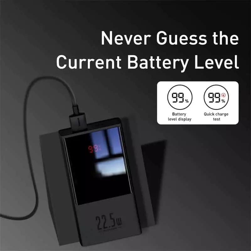 Pin dự phòng sạc nhanh 22.5W Baseus Super Mini Digital Display Power Bank ( 10000mAh / 20000mAh, màn hình LED)- Hàng chính hãng