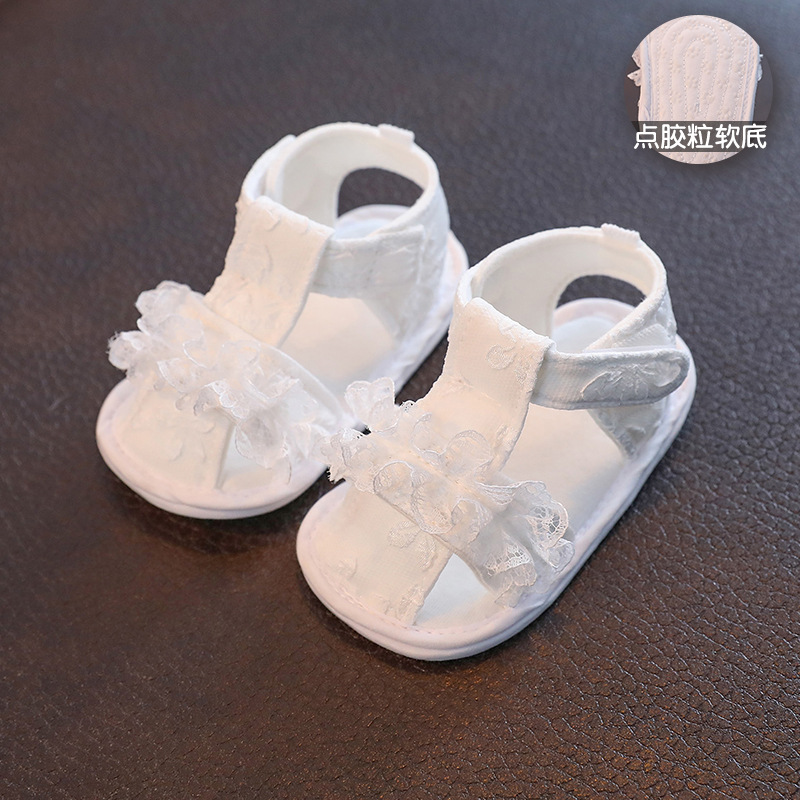 Giày tập đi cho bé có đế trống trượt, dép vải quai hậu nhẹ nhàng mềm mại cho trẻ sơ sinh đến 1 tuổi - GSS09
