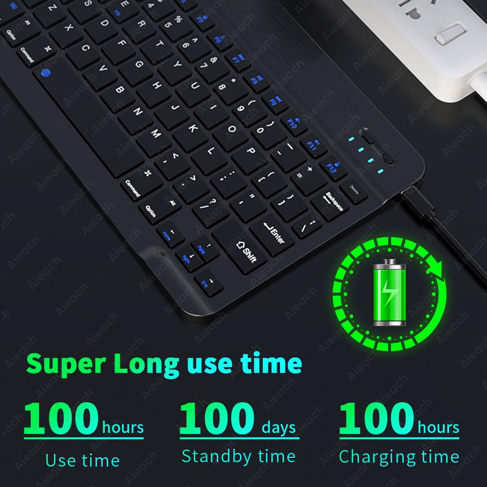 Dành Cho iPad Bàn Phím Có Đèn Nền Bàn Phím Không Dây Bluetooth-Tương Thích Cho Samsung Xiaomi Huawei Apple Điện Thoại Laptop Bàn Phím Máy Tính Bảng