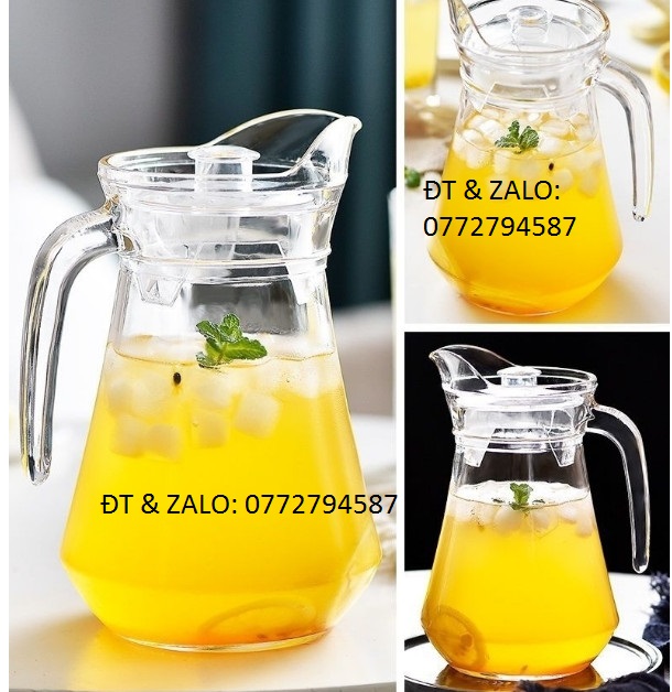 Bình Nước Thủy Tinh Delisoga Pitcher Waist  1300ml