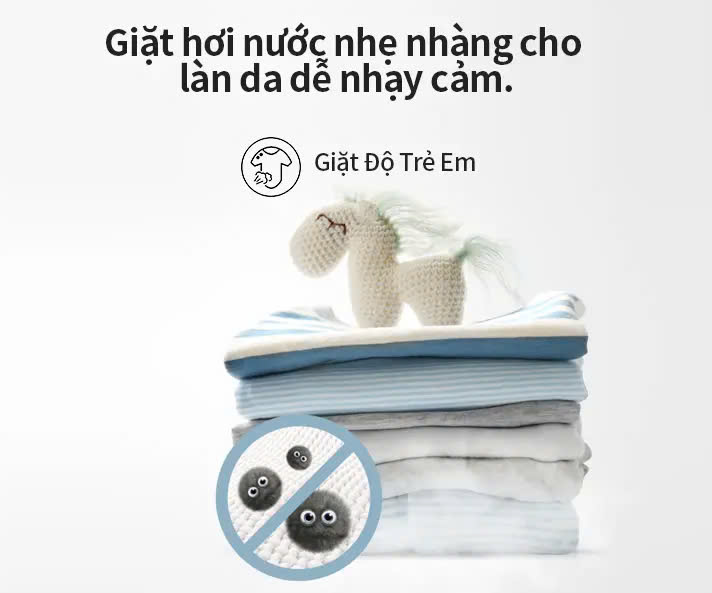 Máy giặt Hisense Inverter Pro 10.5 kg WF105N1 Giặt hơi nước diệt khuẩn, bảo hành 3 năm - HÀNG CHÍNH HÃNG