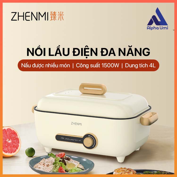 Nồi nấu điện, nồi lẩu điện đa năng ZHENMI ZM-ED4001 dung tích nồi