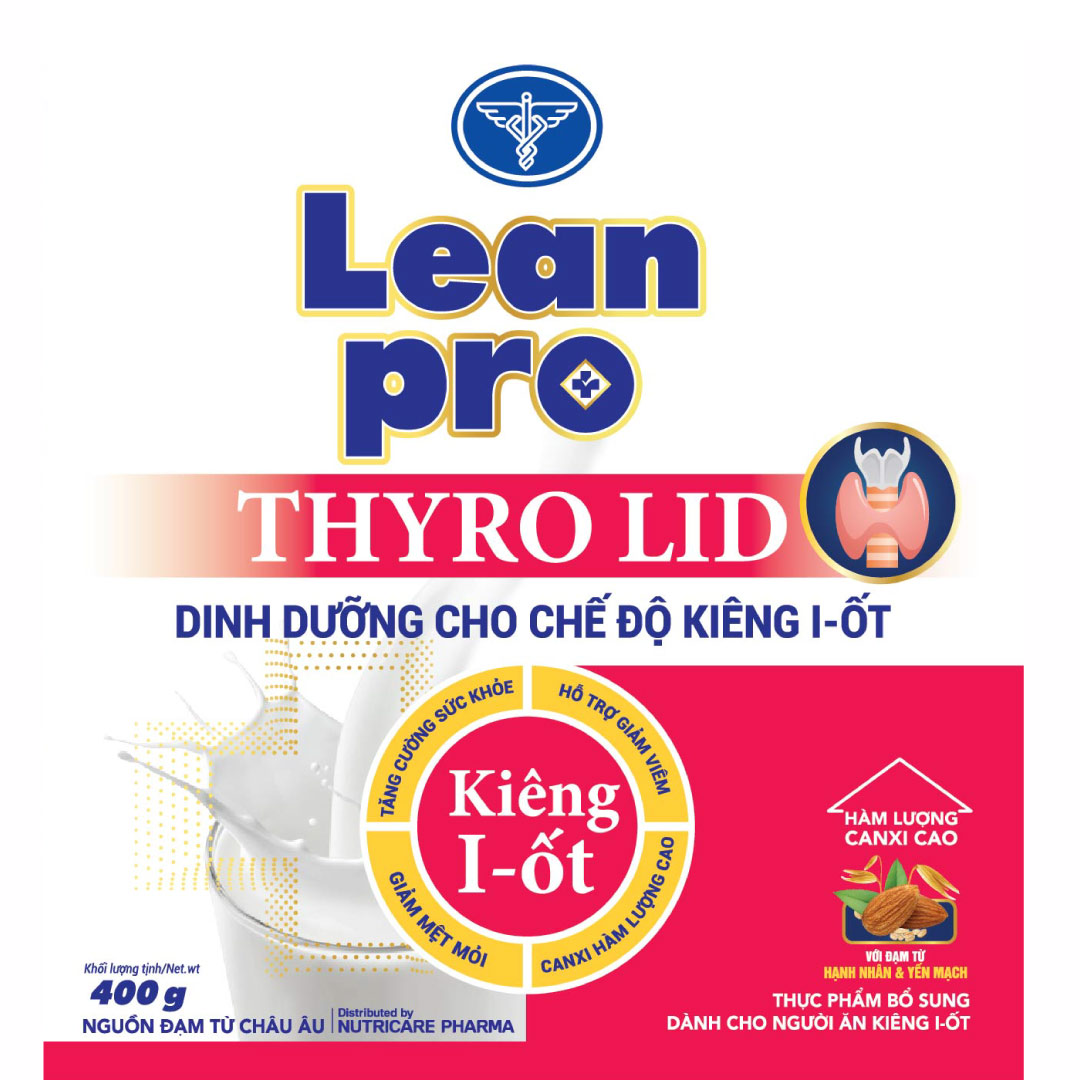 01 lon sữa Leanpro Thyro LID 400g - Sữa dành cho bệnh nhân kiêng I-ốt, cường tuyến giáp