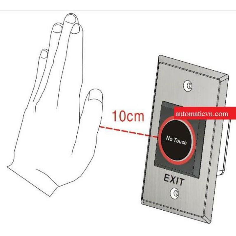 Nút bấm exit không tiếp xúc 12vDC