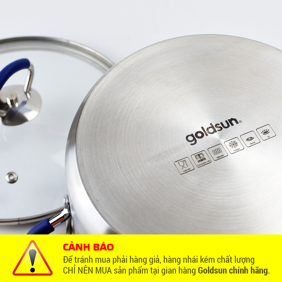 Bộ nồi Inox GH18-4308SG -  4 chiếc