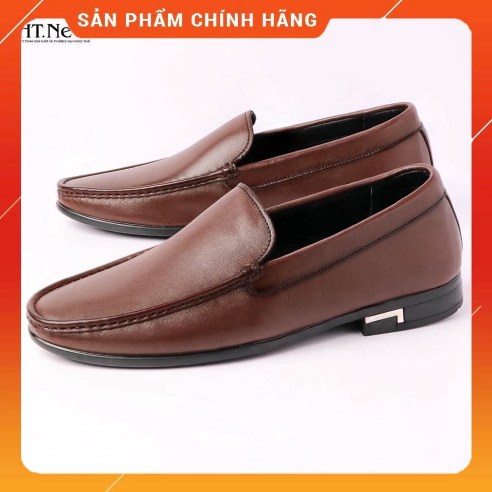 Giày lười - giày da nam cao cấp HT.NEO-100% là da bò tự nhiên, kiểu dáng sang trọng, lịch lãm, đế phít D37