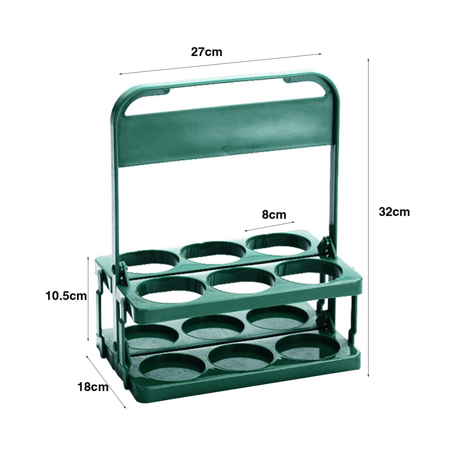 6 Holes Reusable Beer Bottle Carrier Beer Rack Basket for Home Catering Cafe