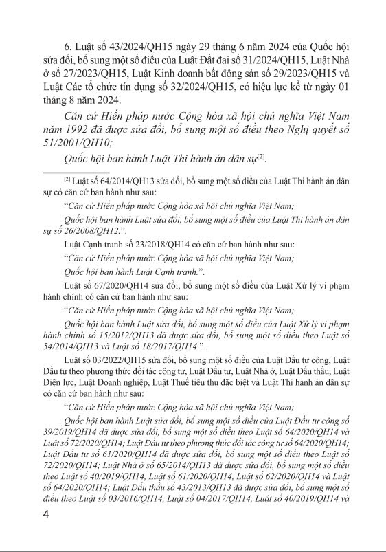 Sách - Luật Thi Hành Án Dân Sự ( Sửa đổi, bổ sung năm 2014, 2048, 2020, 2022, 2024 ) - ndbooks