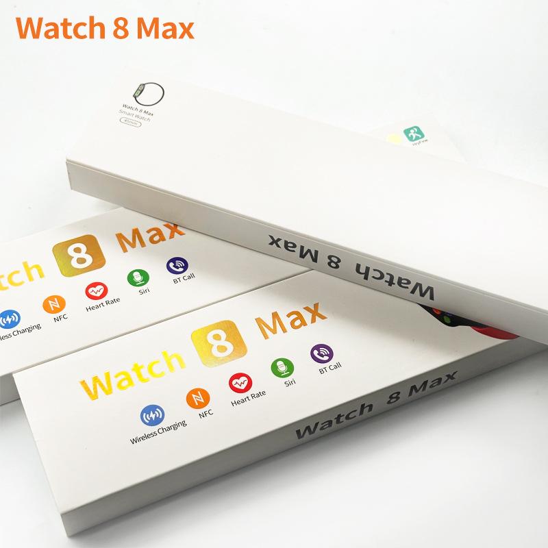 Phong cách mới nhất Huaqiangbei watch8 Max sạc không dây màn hình lớn nfc cuộc gọi bluetooth đồng hồ thông tin nhắc nhở tập thể dục máy đếm bước