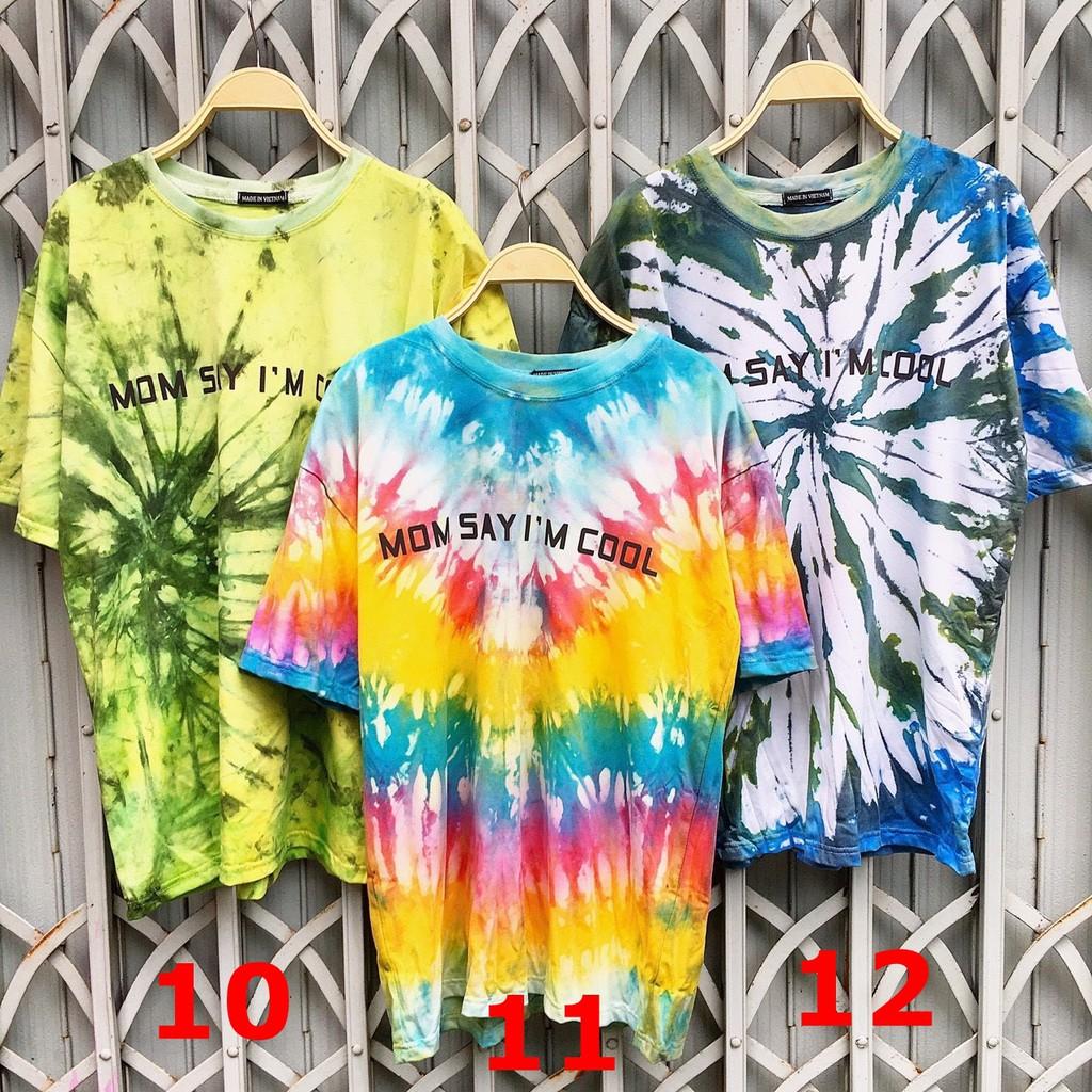 Áo thun tyedie cotton màu nhuộm