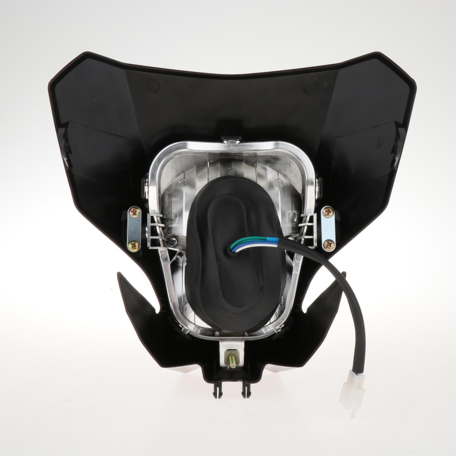 Plastic Motorcycle Headlight Fairing Head Lamp For Suzuki Motocross Black