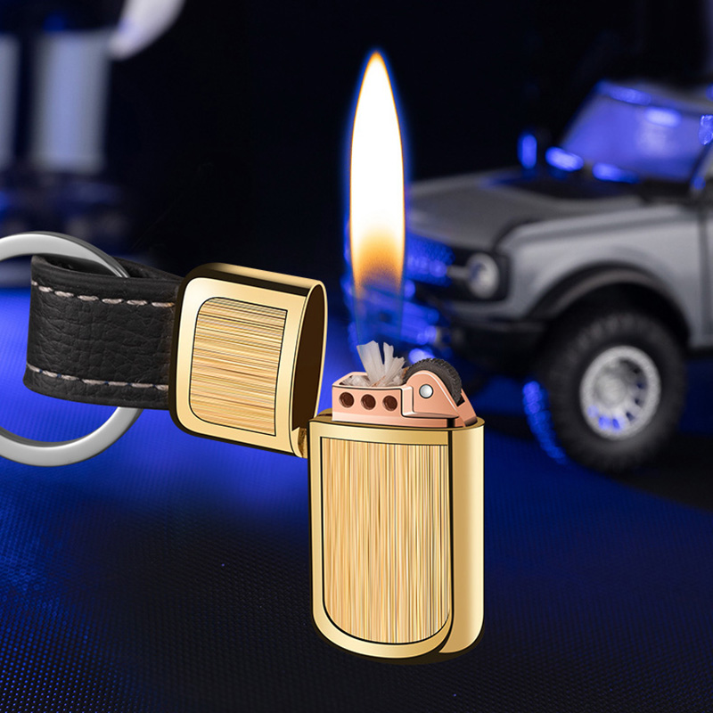 Vỏ Hột Quẹt Bật Lửa Xăng Đá JK-813 Kiêm Móc Treo Chìa Khóa Nhỏ Gọn Tiện Lợi - Nhiều Màu