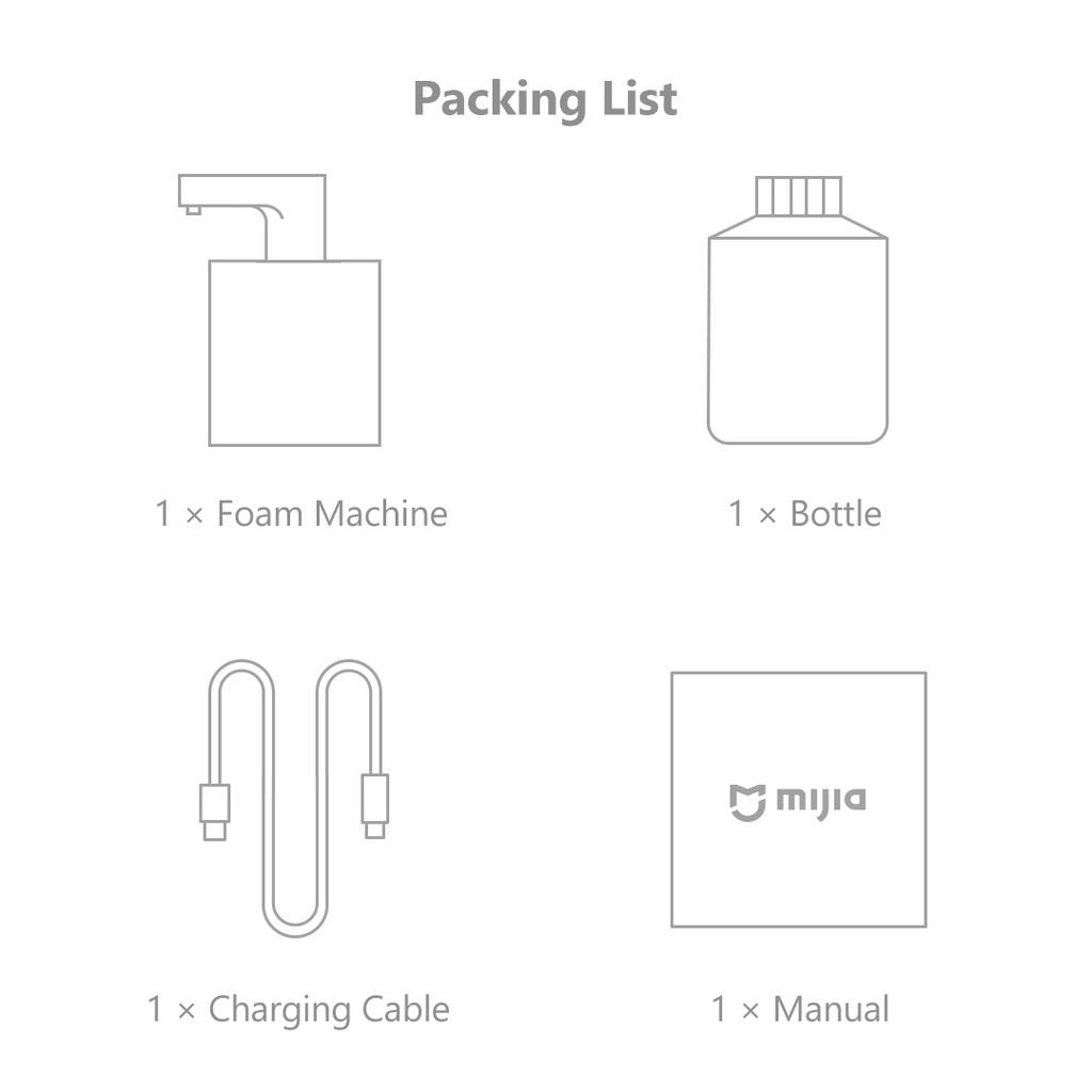 Máy Đựng Xà Phòng Rửa Tay Tạo Bọt Tự Động Xiaomi Mijia 20S