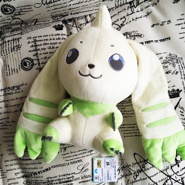 Gấu Bông Pokemon - Thỏ Trắng Tai Dài Terriermon (30 Cm) Gb206 (Tặng 1 Móc Khóa Dây Da Pu Đính Đá Lấp Lánh)