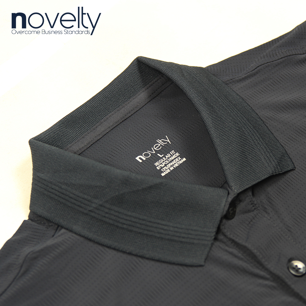 Áo Polo nam Regular fit màu đen NATMMDMPSR210061N