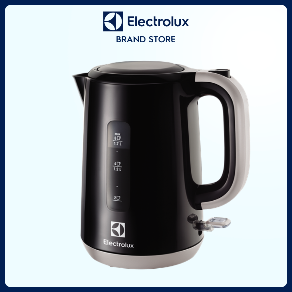 Bình đun nước siêu tốc Electrolux 1.7L EasySense EEK3505, 3 chế độ tự ngắt điện an toàn [Hàng chính hãng]