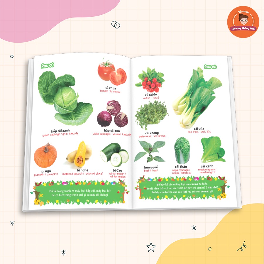 Sách: Combo 2 Cuốn Từ Điển Tranh Về Rau - Củ - Quả - Hoa + Từ Điển Tranh Về Các Con Vật