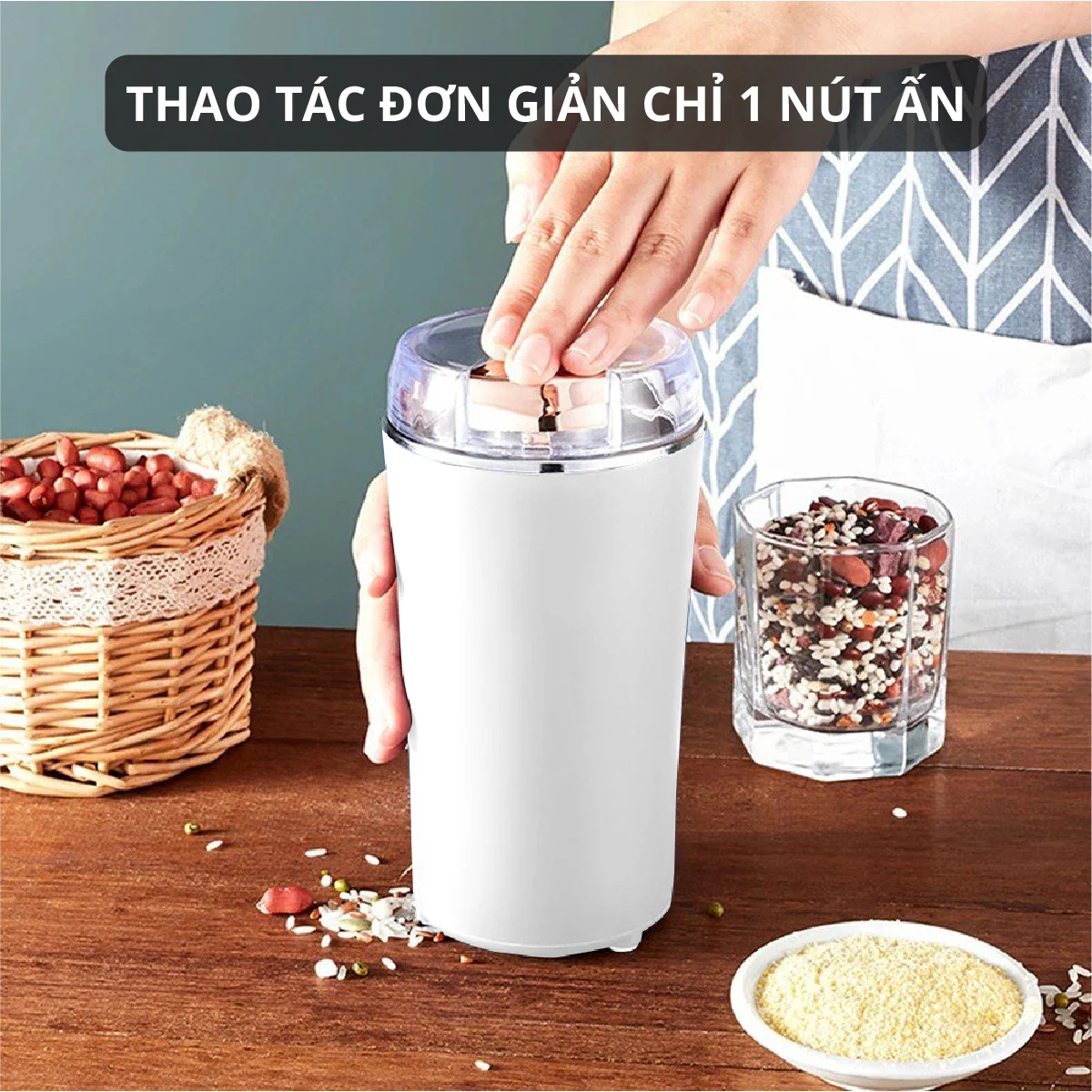 Máy xay bột khô mini siêu mịn