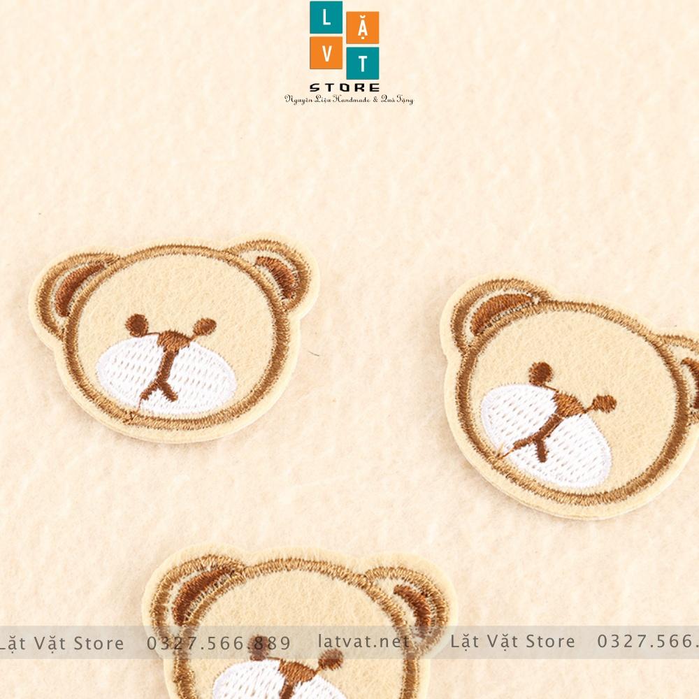 Patch ủi quần áo, Sticker miếng dán Gấu Teddy bé bỏng cực kì dễ thương, dán Vali, tủ lạnh, tạo điểm nhấn...