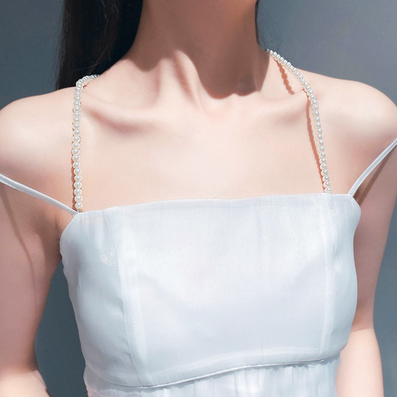 Dây áo ngực dây áo lót thủ công từ hạt ngọc trai thời trang ấn tượng sexy