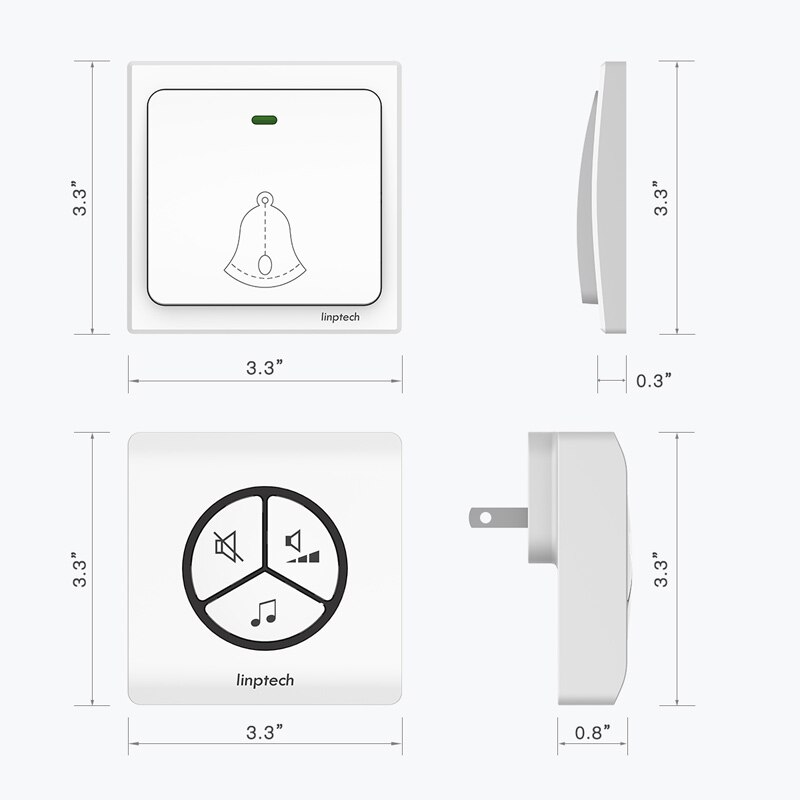 Chuông Cửa Không Dây Cao Cấp Linbell G1 (Không Dùng Pin )