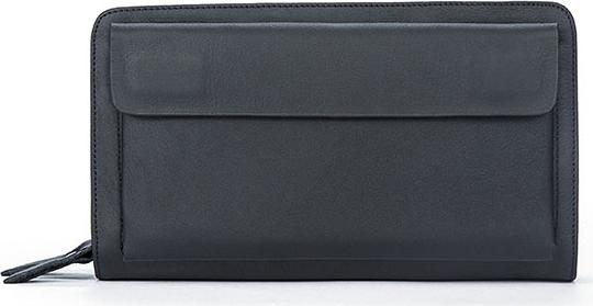 Clutch cầm tay da bò cao cấp BHM9069B Màu Đen