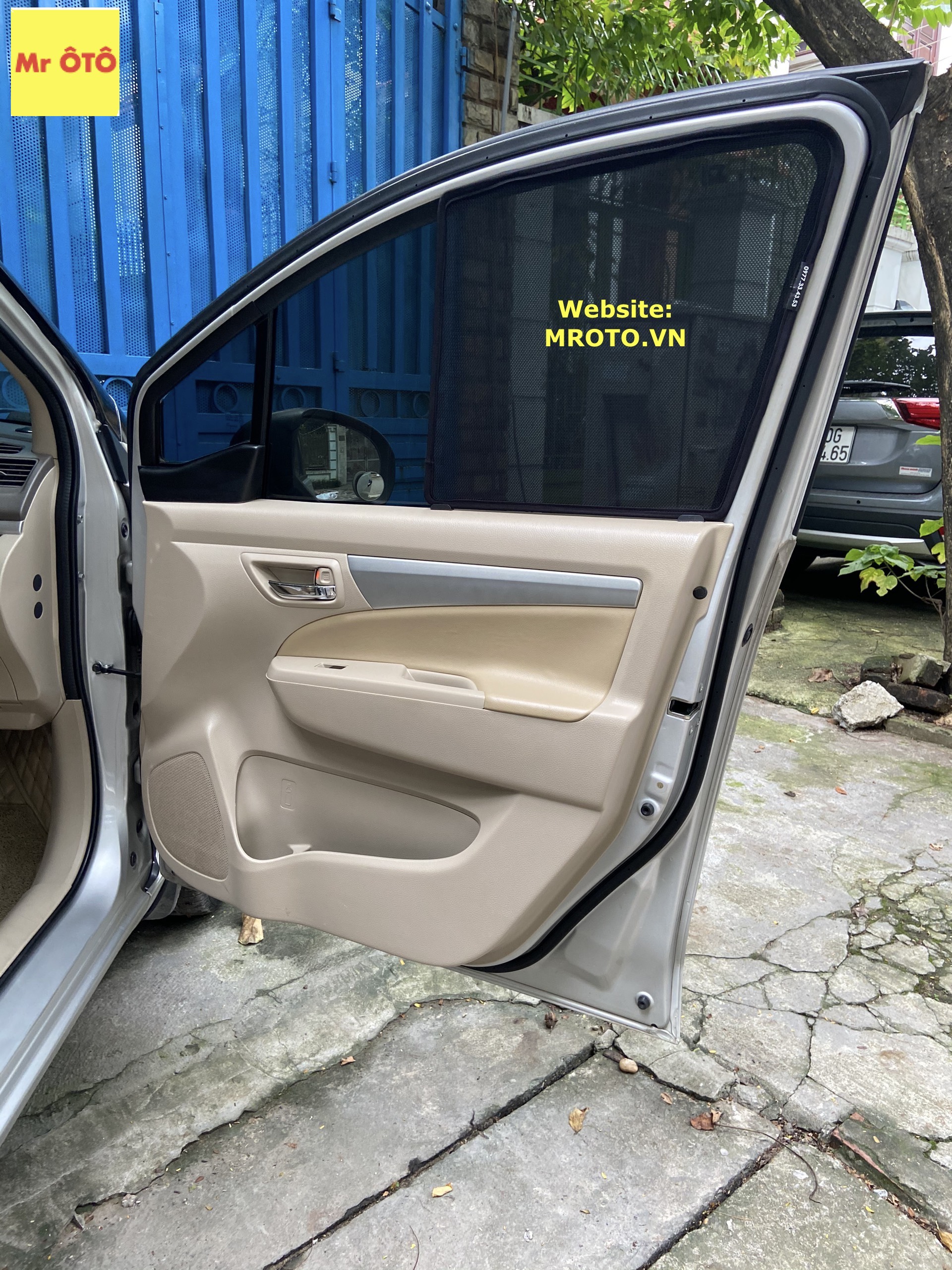 Rèm Che nắng xe Ertiga 2013-2018 loại 1 có hút nam châm, Vải dày dặn, chống nắng tuyệt đối