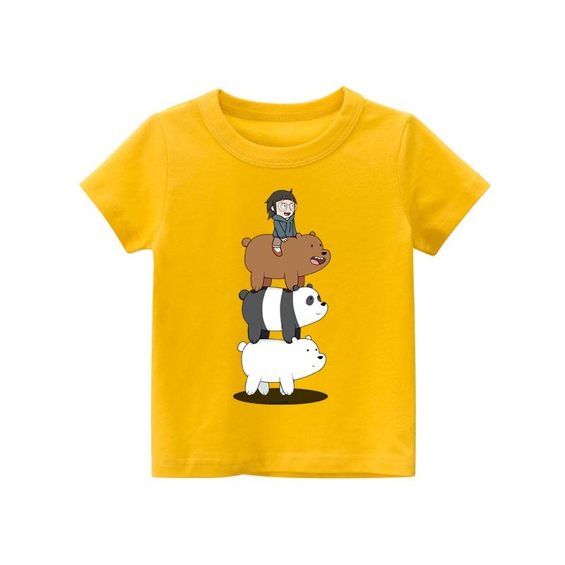 Áo thun trẻ em 3 CHÚ GẤU 8 màu áo, đầy đủ size có big size, MÀU KHÁC NHẮN TIN SHOP