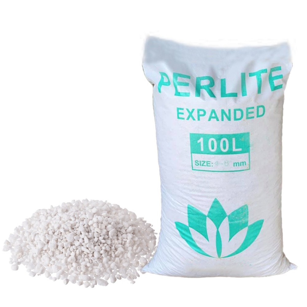 Đá Perlite (đá trân châu)-Trồng hồng, sen đá, thuỷ canh-Giảm tình trạng ngập úng, tăng khả năng ra rễ-100 LÍT