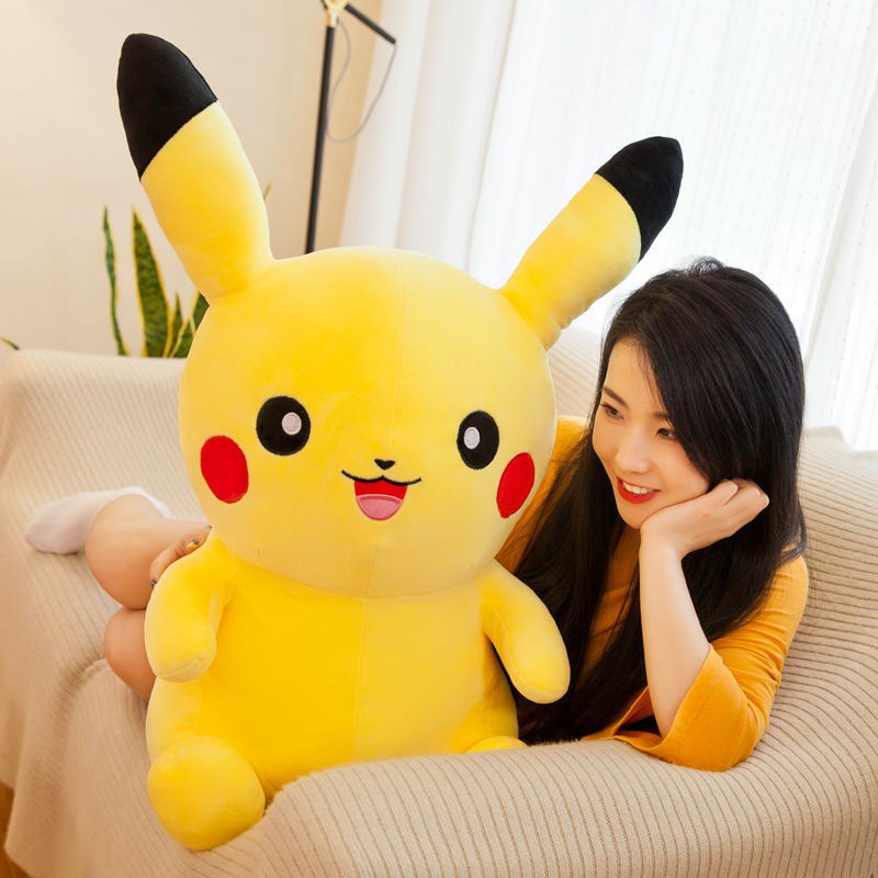 Gấu bông Pikachu ngồi vui vẻ siêu mềm siêu cute cho bé yêu (20cm---&gt;40cm) hàng việt nam cao cấp, an toàn cho trẻ nhỏ