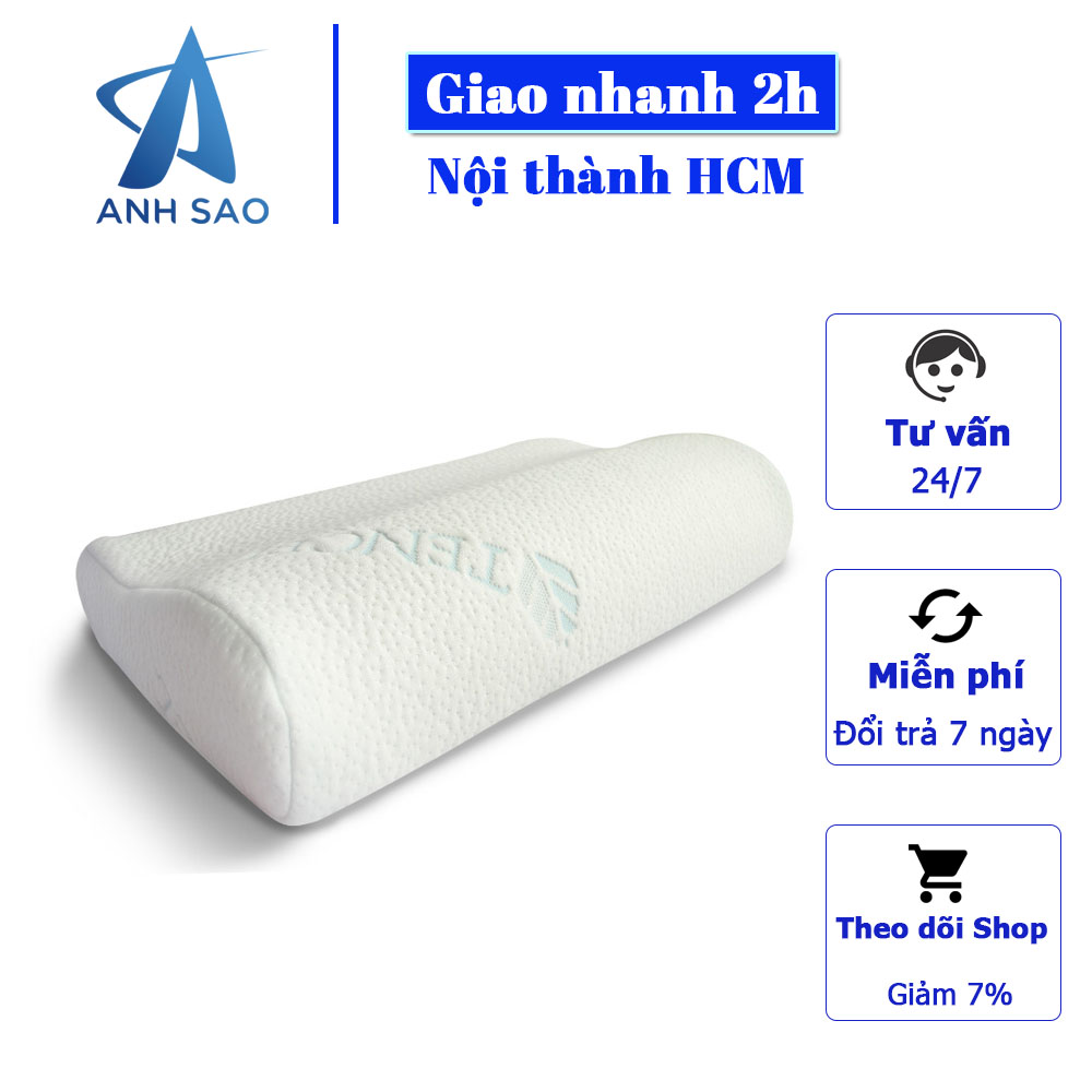 Gối Memory Foam Ưu Việt - 50*30*7/9cm - Độ chậm đàn hồi đặc biệt - Chữa đau vai gáy, bảo vệ xương khớp